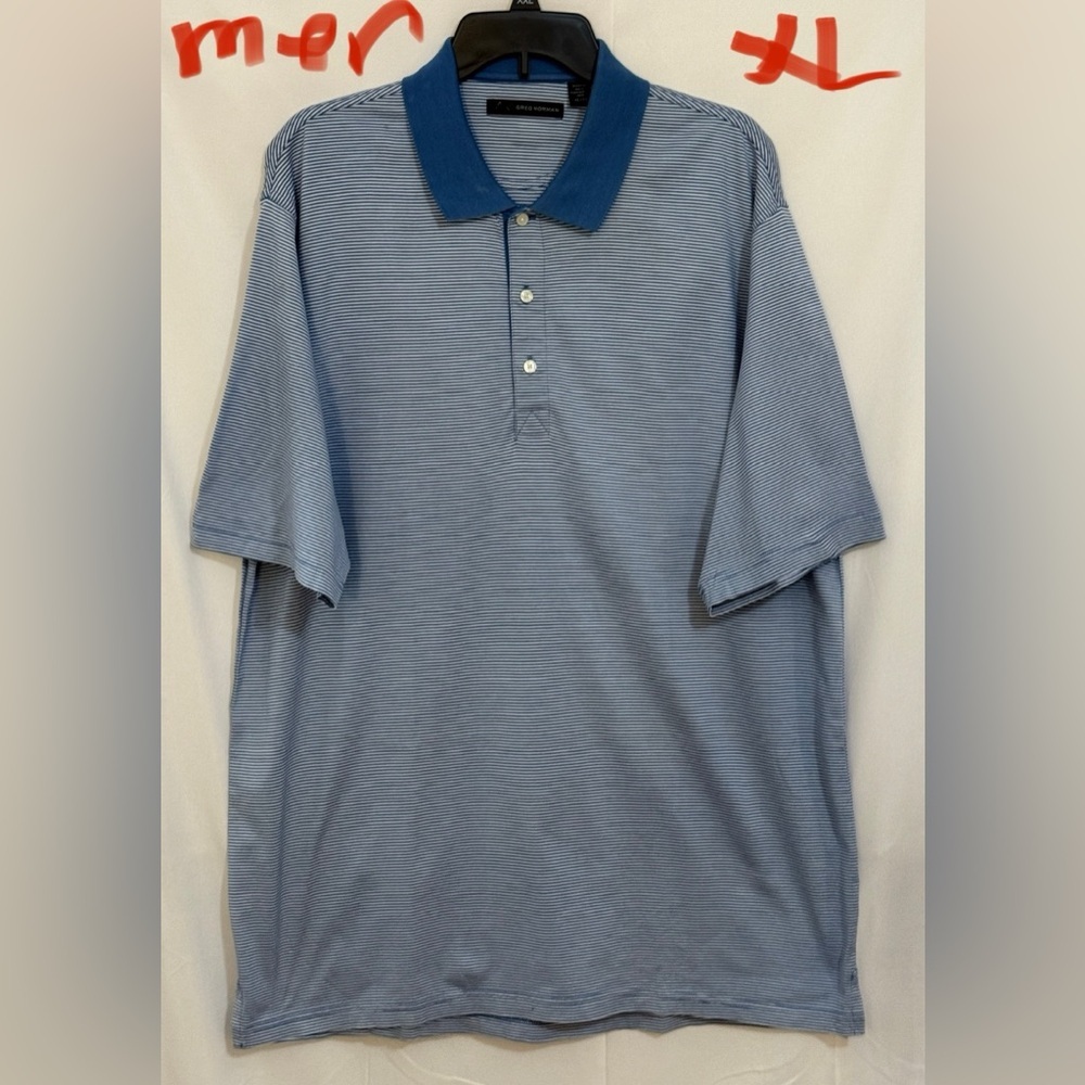 Greg Norman Collection Light Blue Polo Shirt